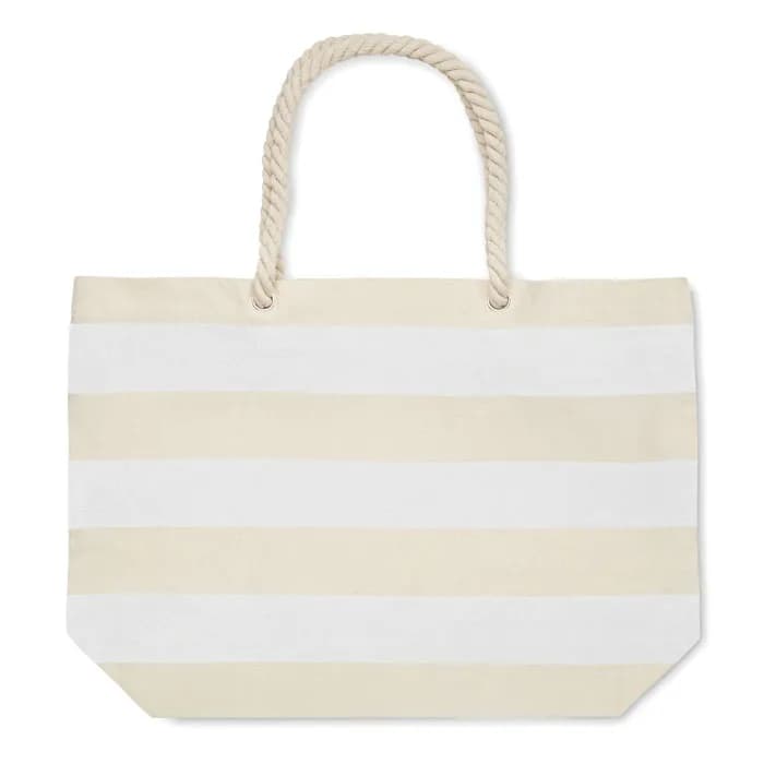 Strandtasche Baumwolle 220 g - HEAVEN STRIPE - Weiß