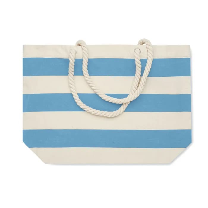 Strandtasche Baumwolle 220 g - HEAVEN STRIPE - Babyblau