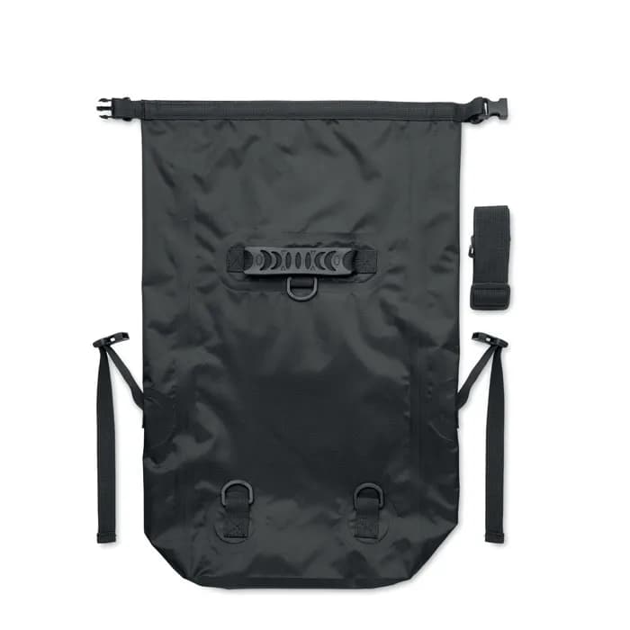 Rolltop-Tasche RPET - SCUBAROLL - Schwarz