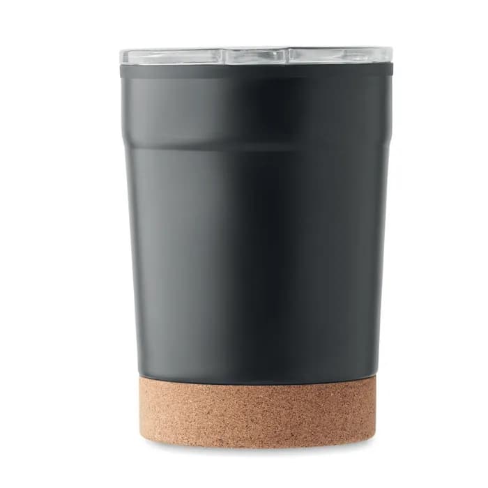 Doppelwandiger Becher 300ml - NOMU - Schwarz