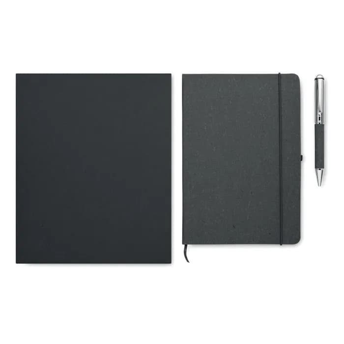 Set mit Notizbuch - ELEGANOTE - Schwarz
