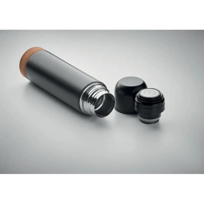 Doppelwandige Flasche 500ml - AVENTUR - Schwarz