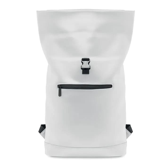 15" Rolltop-Rucksack PU - BAI ROLL - Weiß