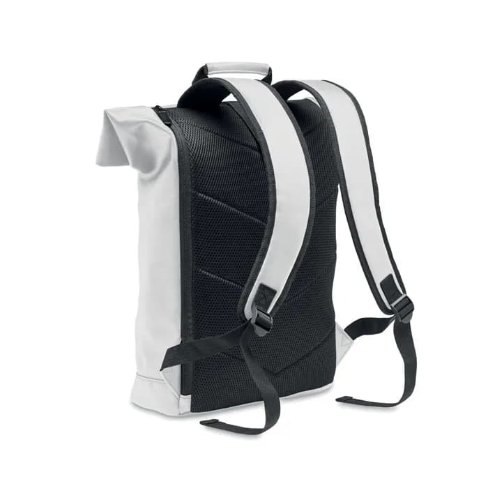 15" Rolltop-Rucksack PU - BAI ROLL - Weiß