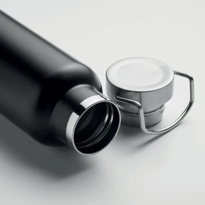 Doppelwandige Flasche 500ml - IVES - Schwarz