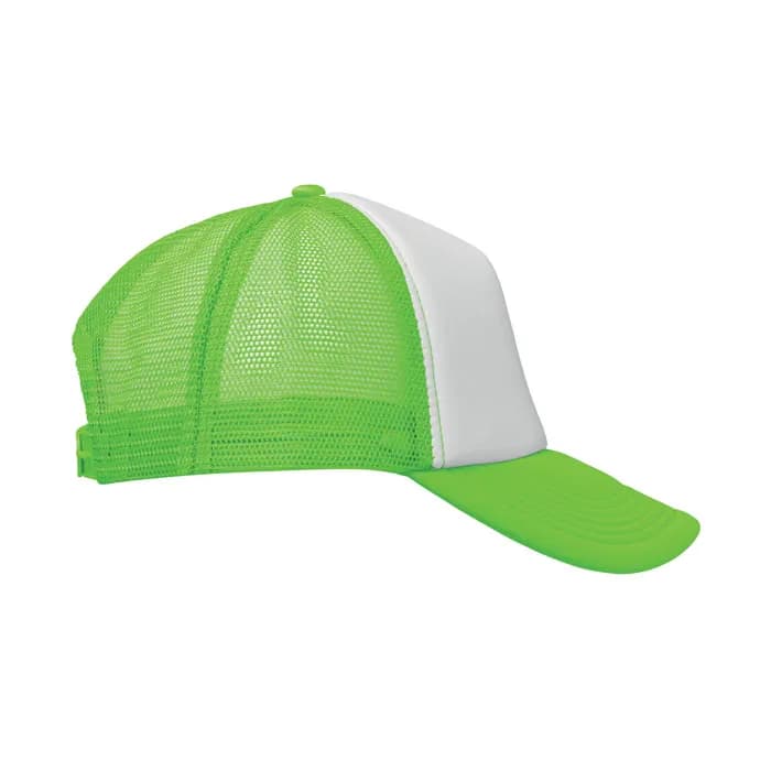 TRUCKER CAP 5 PANELS - BUBBLE - Neon Grün