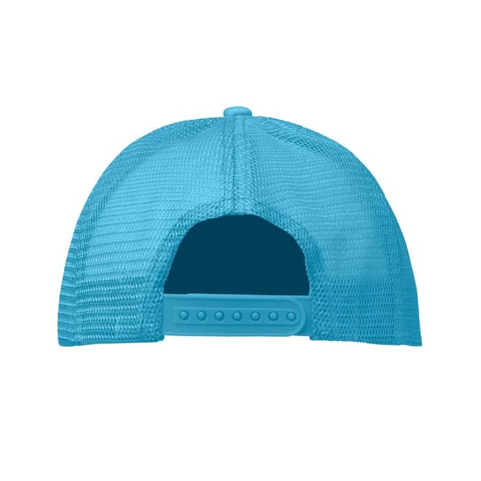 TRUCKER CAP 5 PANELS - BUBBLE - Weiß/Türkis