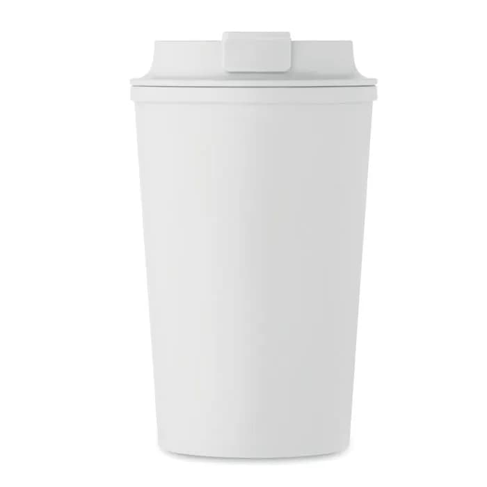 Doppelwandiger Becher 350 ml - BEIBAKU - Weiß