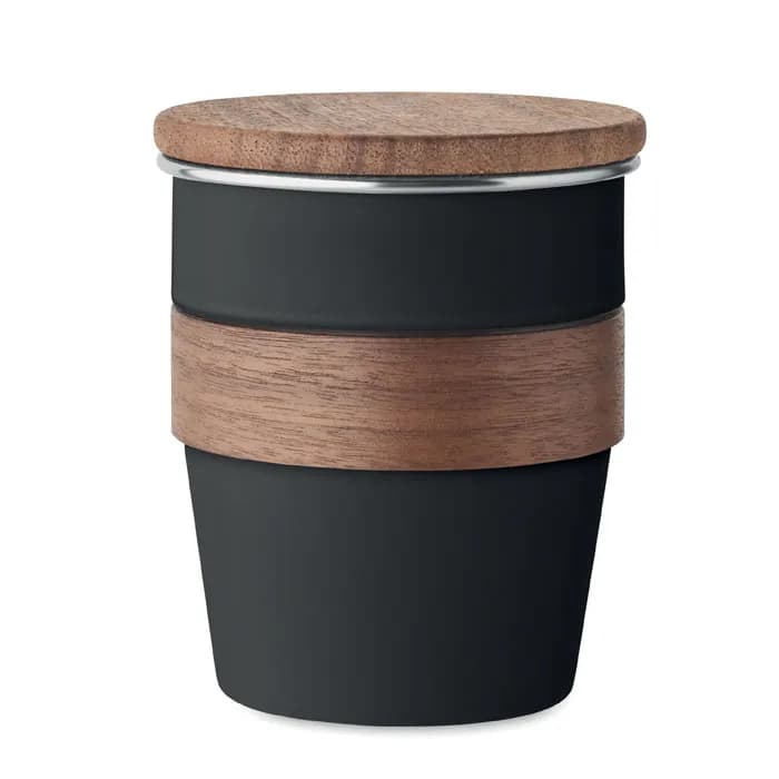 Einwandiger Becher 350 ml - WALNUT - Schwarz