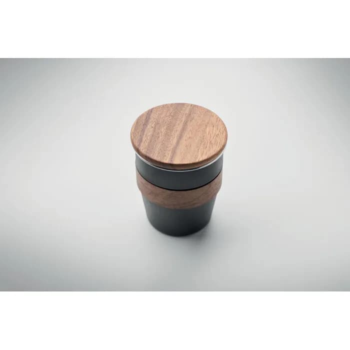 Einwandiger Becher 350 ml - WALNUT - Schwarz