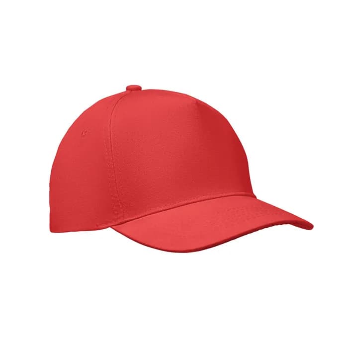 BASEBALL CAP 5 PANELS 180G/M² - SUNNY - Rot