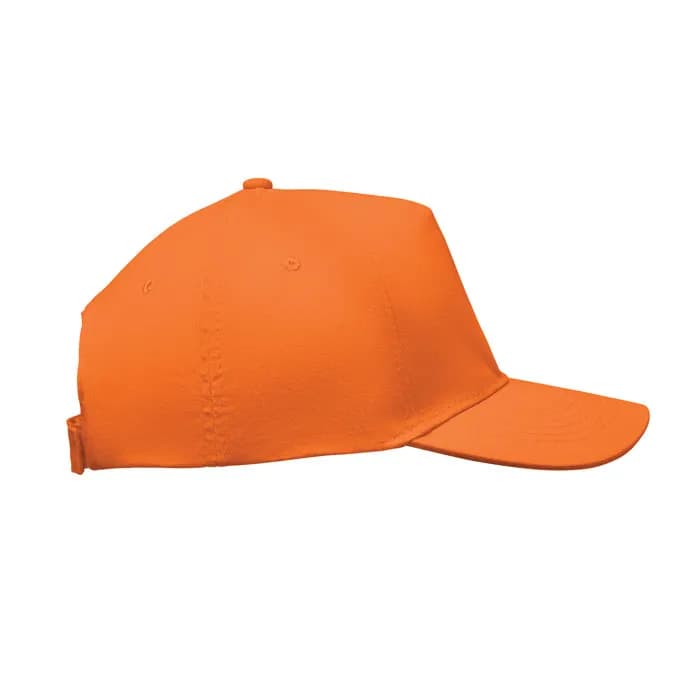 BASEBALL CAP 5 PANELS 180G/M² - SUNNY - Orange