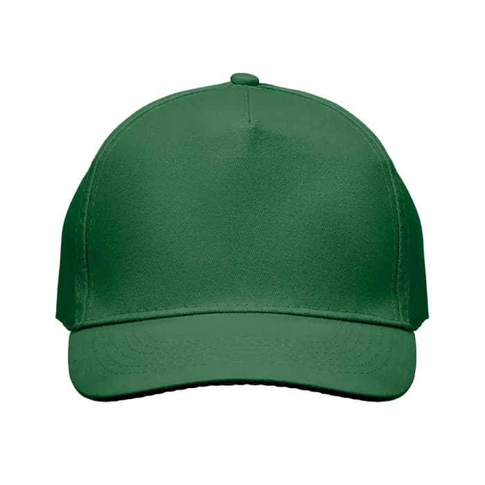 BASEBALL CAP 5 PANELS 180G/M² - SUNNY - Dunkelgrün