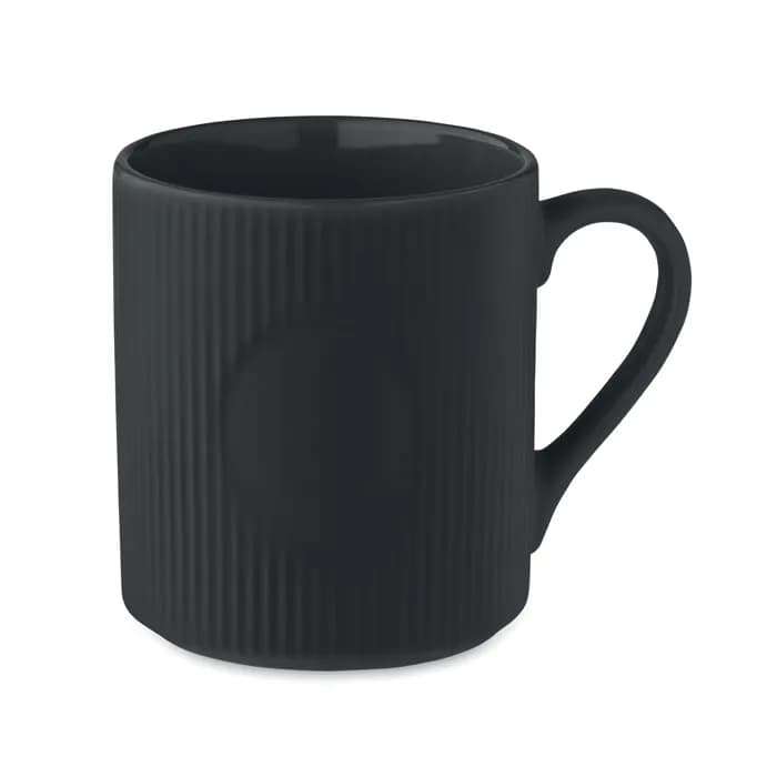 Keramikbecher matt 340ml - RIBMUG - Schwarz