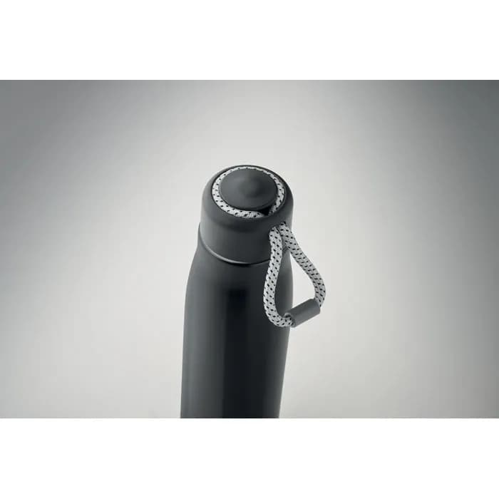 Doppelwandige Flasche 500 ml - CORDLE - Schwarz