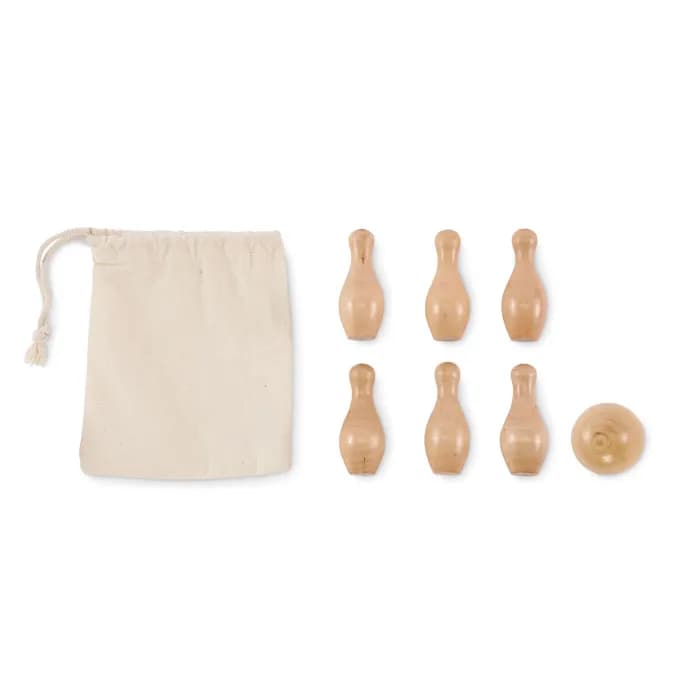 Mini-Bowling-Set Kiefernholz - BOLITO - Holz