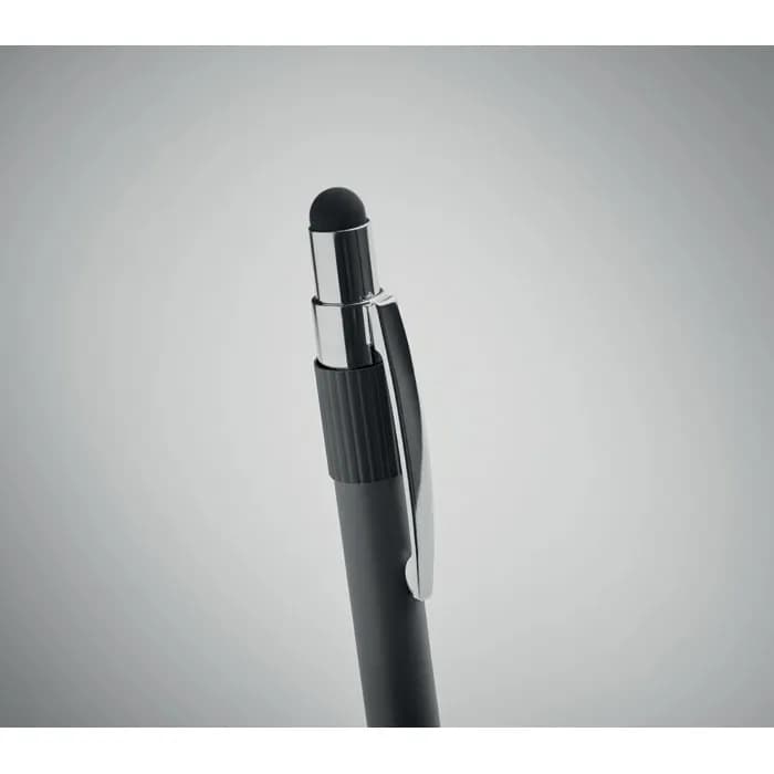 Druckkugelschreiber mit Stylus - EDD - Schwarz