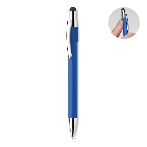 Druckkugelschreiber mit Stylus - EDD - Königsblau