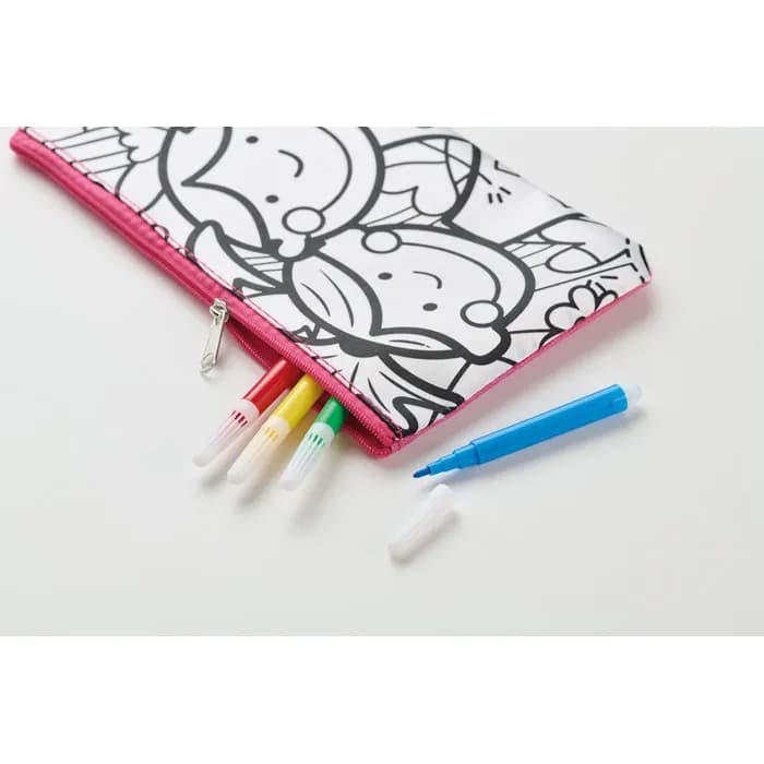 Schlampermäppchen mit Stiften - KIDDO - Babyrosa