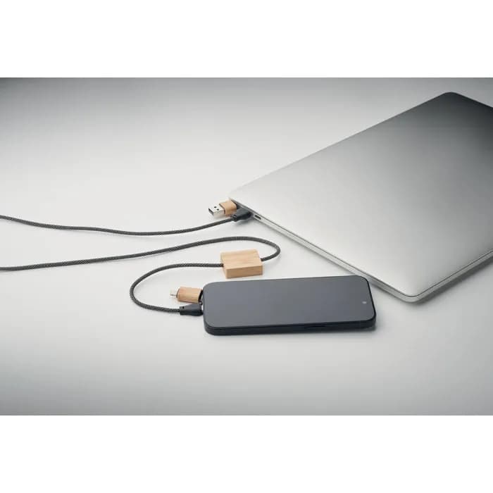 60W Ladekabel - CABOO - Holz