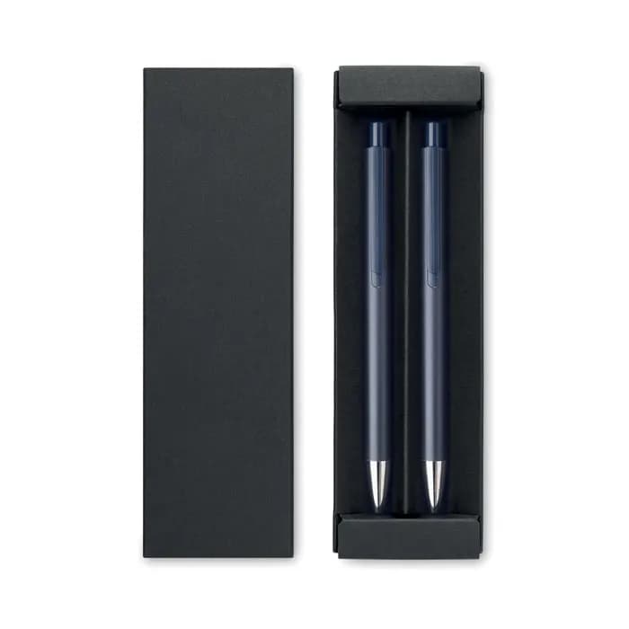 Schreibset recyceltes Alu - ORWELL - Marineblau