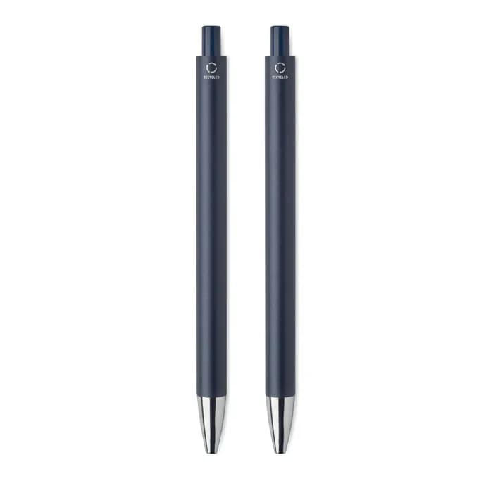 Schreibset recyceltes Alu - ORWELL - Marineblau