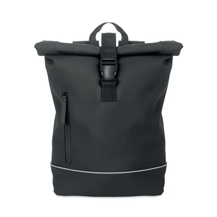 15" Rolltop-Laptop-Rucksack - LAPTOSA - Schwarz