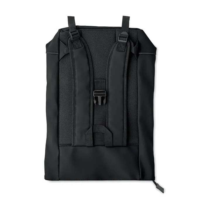 15" Rolltop-Laptop-Rucksack - LAPTOSA - Schwarz