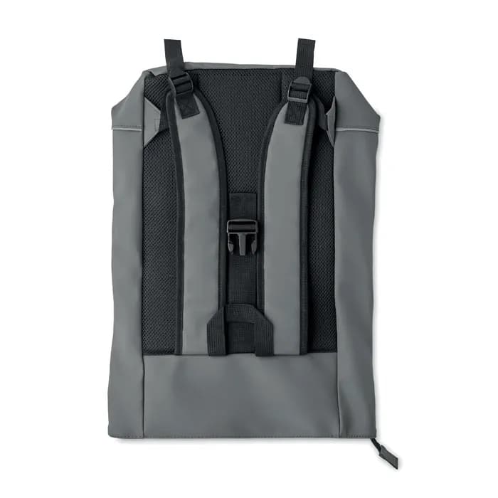 15" Rolltop-Laptop-Rucksack - LAPTOSA - Steingrau