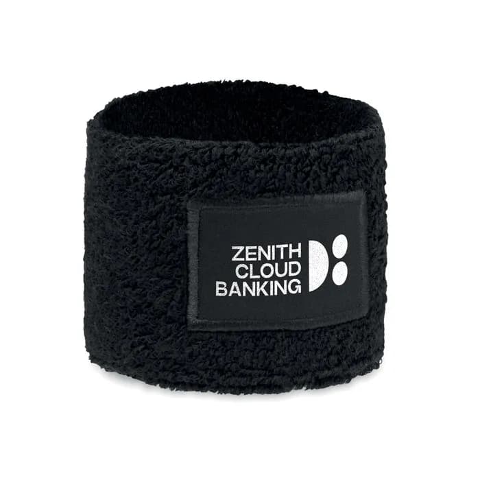 Schweißarmband Polycotton - TEKUBI - Schwarz