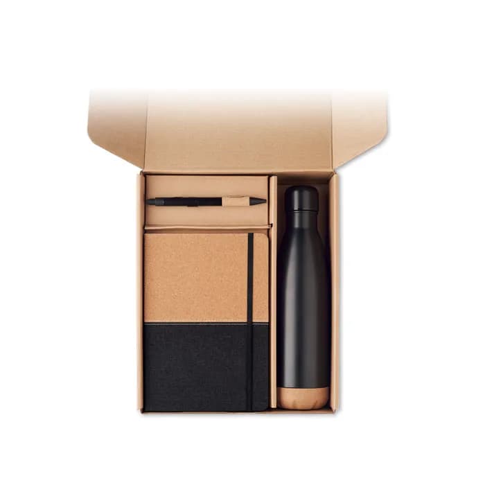 Geschenk-Set 3-teilig - CADEAU - Schwarz