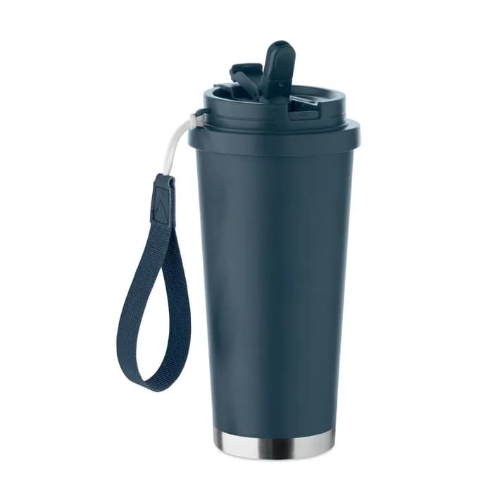 Doppelwandiger Trinkbecher 500m - TOPAZ LARGE - Marineblau