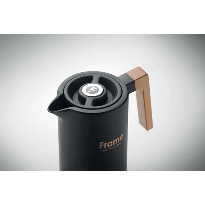 Doppelwandige Kanne 1L - SERVIR - Schwarz