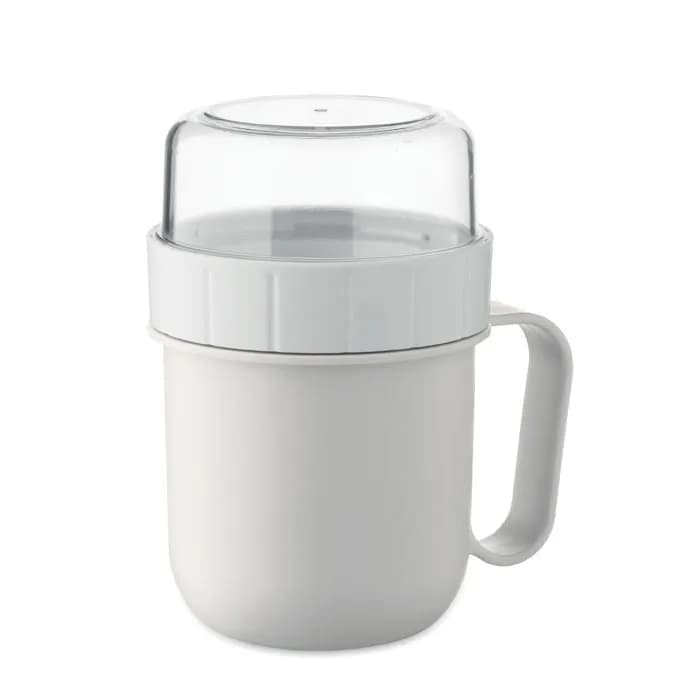 Müslibecher 450 ml - CUP ON GO - Weiß