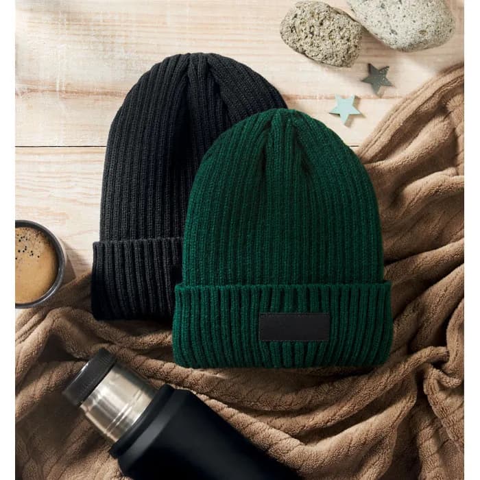 3M-Beanie mit Bündchen - ANVIK - Dunkelgrün