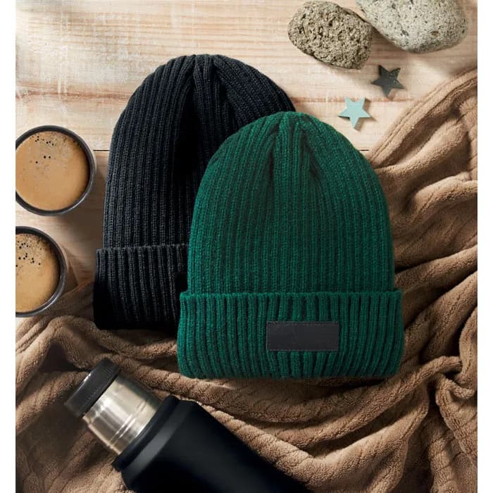 3M-Beanie mit Bündchen - ANVIK - Dunkelgrün
