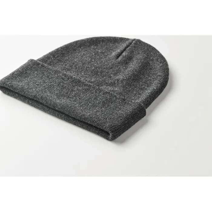 Beanie mit Bündchen - BEANIX - Steingrau