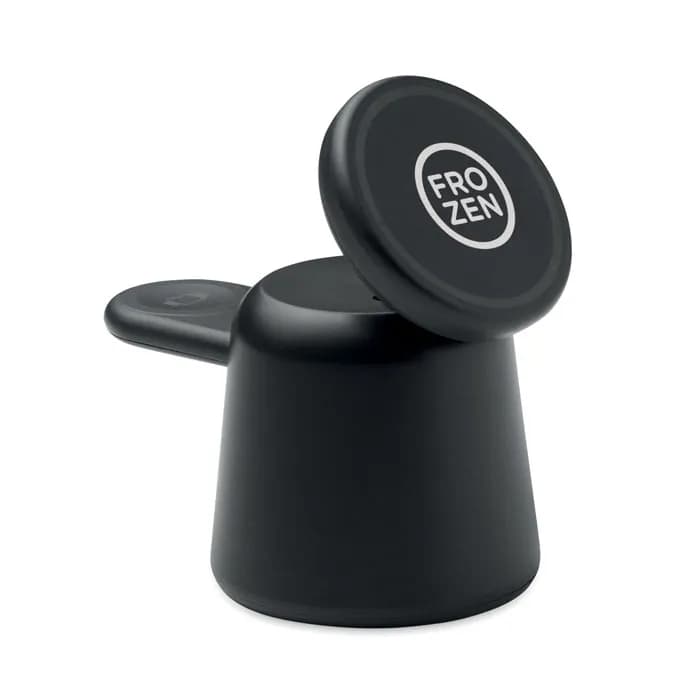 3in1 kabellose Ladestation 15W - SIMPA - Schwarz