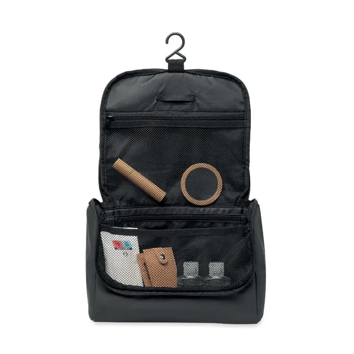 Kosmetiktasche PU - AWAY - Schwarz