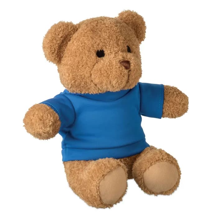 Teddybär mit T-Shirt 23cm - JACKIE - Blau