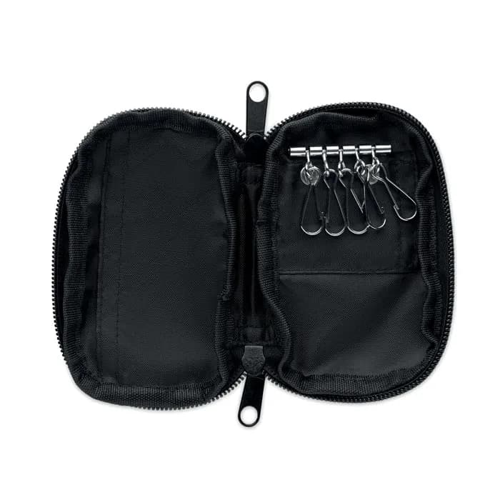 Schlüsseletui 300D RPET - ROVER - Schwarz