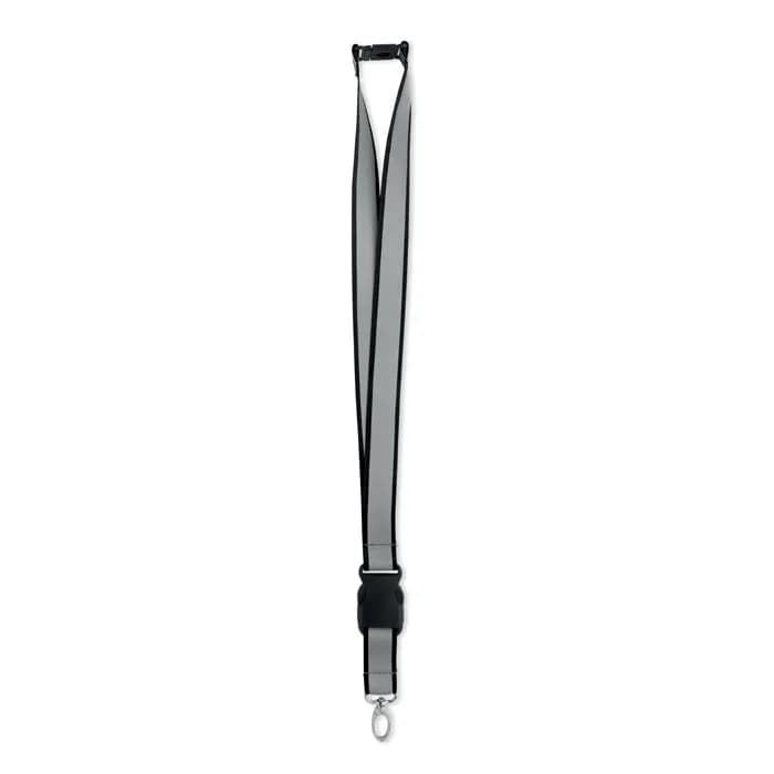 Reflektierendes RPET-Lanyard - TOSEE - Schwarz