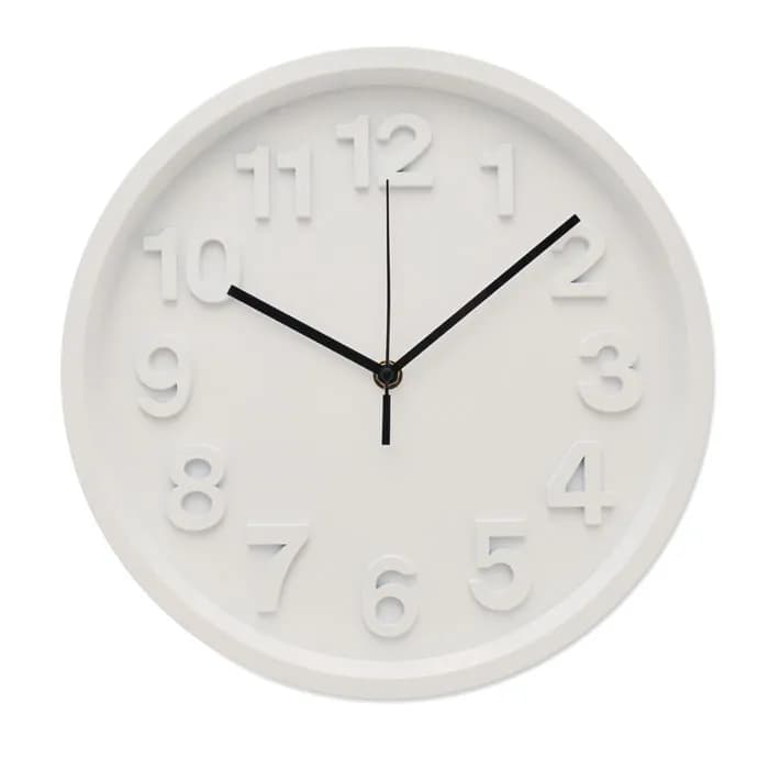 Wanduhr aus PP - MURO - Weiß