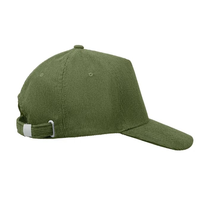 Baseball Kappe 5 Panels Cord - WALE - Armeegrün