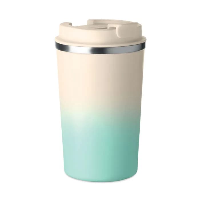 Doppelwandiger Becher 350 ml - BRACE GRADIENT - Mintgrün