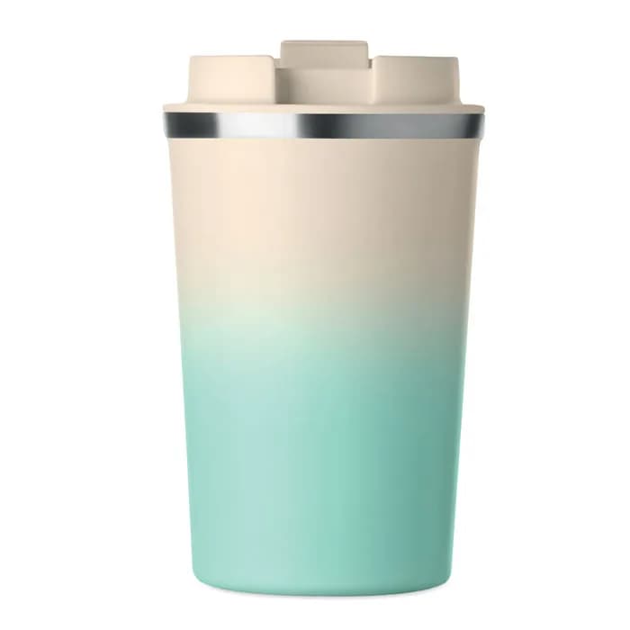 Doppelwandiger Becher 350 ml - BRACE GRADIENT - Mintgrün