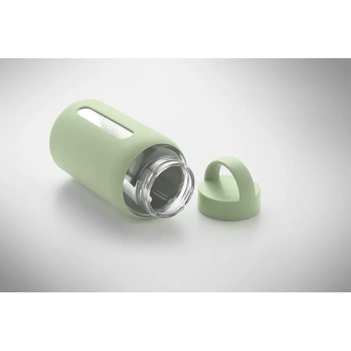 Flasche Borosilikatglas 600ml - BORIS - Mintgrün
