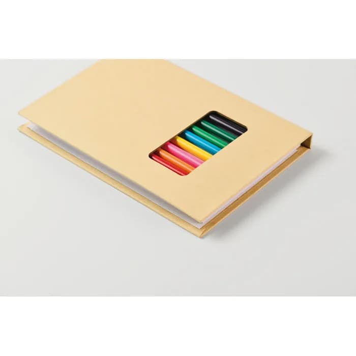 Malset mit 12 Buntstiften - FUNSKETCH - Beige