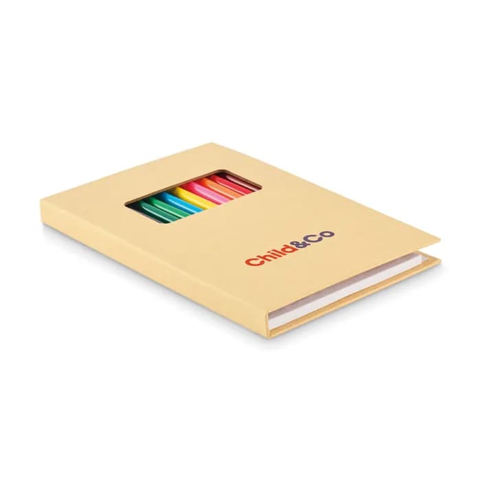 Malset mit 12 Buntstiften - FUNSKETCH - Beige