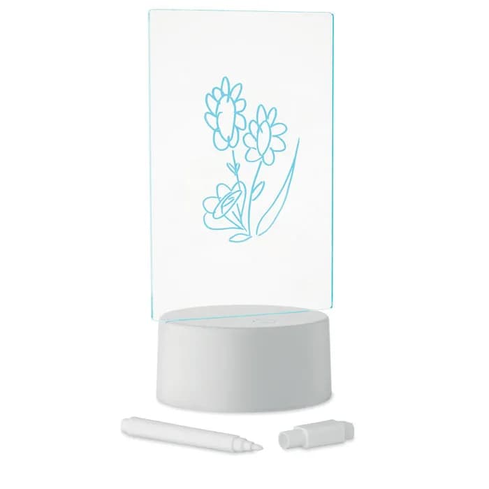 Memoboard mit LED-Beleuchtung - LEDMEMO - Weiß